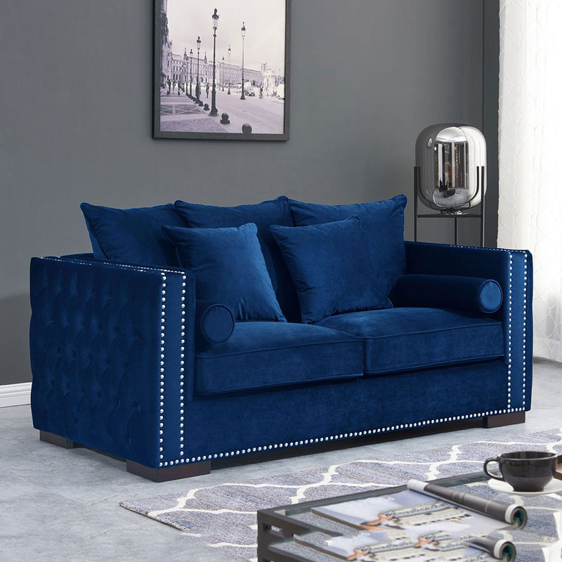 Moscow Velvet Upholstered Suite by Lavishway | Velvet Sofa-24714