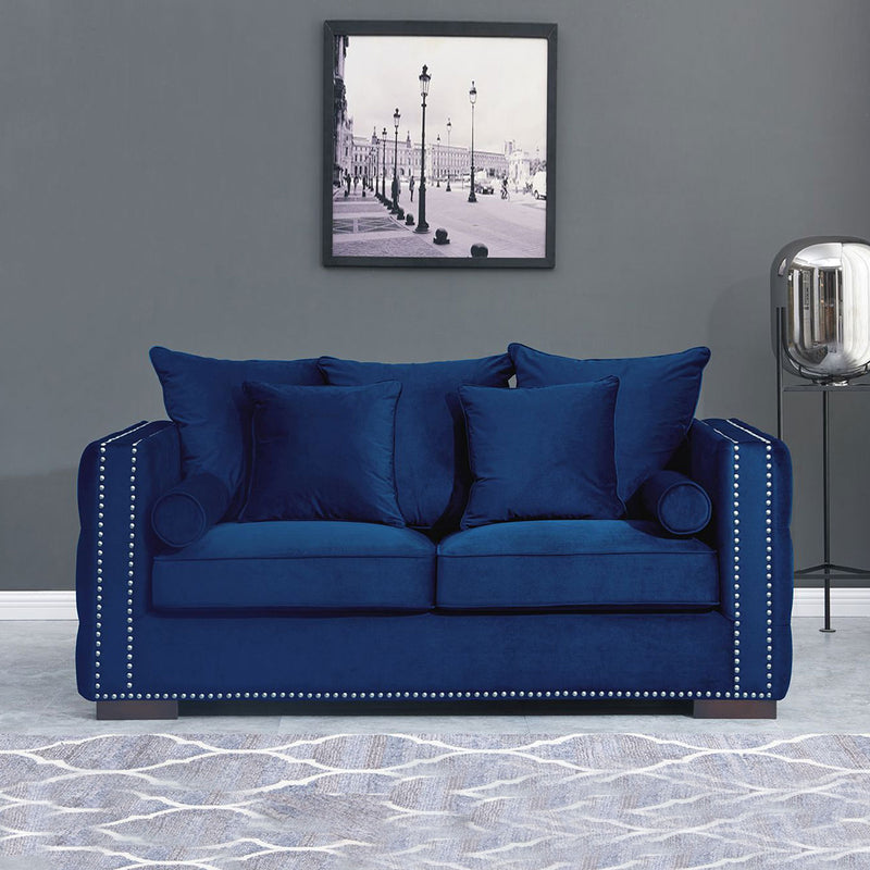 Moscow Velvet Upholstered Suite by Lavishway | Velvet Sofa-24715