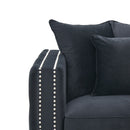 Moscow Velvet Upholstered Suite by Lavishway | Velvet Sofa-24711