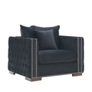 Moscow Velvet Upholstered Suite by Lavishway | Velvet Sofa-24705