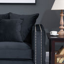 Moscow Velvet Upholstered Suite by Lavishway | Velvet Sofa-24708