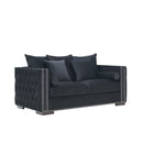 Moscow Velvet Upholstered Suite by Lavishway | Velvet Sofa-24704