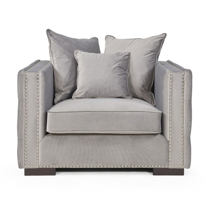 Moscow Velvet Upholstered Suite by Lavishway | Velvet Sofa-24733