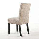 Moseley Black Legs Fabric Chair Set of 2 by Lavishway | Dining Chairs-27041