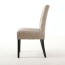 Moseley Black Legs Fabric Chair Set of 2 by Lavishway | Dining Chairs-27033