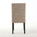 Moseley Black Legs Fabric Chair Set of 2 by Lavishway | Dining Chairs-27037