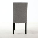 Moseley Black Legs Fabric Chair Set of 2 by Lavishway | Dining Chairs-27040