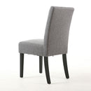 Moseley Black Legs Fabric Chair Set of 2 by Lavishway | Dining Chairs-27042