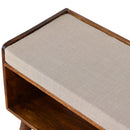 Mud Linen Upholstered Seat Pad Bench by Lavishway | Benches & Storage Benches-22038