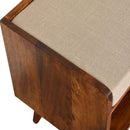 Mud Linen Upholstered Seat Pad Bench by Lavishway | Benches & Storage Benches-22036