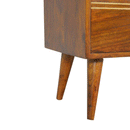 Augustus Solid Wood Chestnut Bedside Table by Lavishway | Bedside Tables-58583