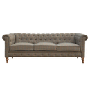 Augustus 3 Seater Chesterfield Sofa by Lavishway | Fabric Sofas-58538