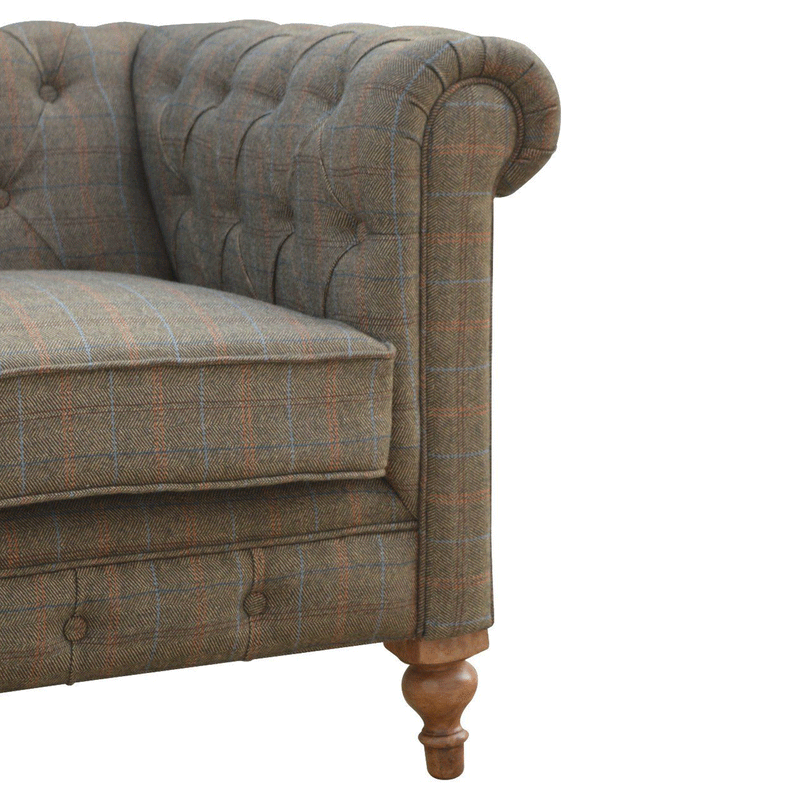 Augustus 3 Seater Chesterfield Sofa by Lavishway | Fabric Sofas-58541