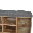 Augustus Wooden Oak Finish Shoe Storage Bench by Lavishway | Shoe Cabinets-58497