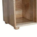 Augustus Wooden Oak Finish Shoe Storage Bench by Lavishway | Shoe Cabinets-58496