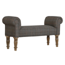 Augustus Multi Tweed Bedroom Bench by Lavishway | Benches & Storage Benches-58458