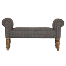 Augustus Multi Tweed Bedroom Bench by Lavishway | Benches & Storage Benches-58459