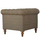 Augustus Chesterfield Fabric Armchair by Lavishway | Fabric Sofas-58445