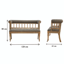 Augustus Multi Tweed  Hallway Bench by Lavishway | Benches & Storage Benches-58404