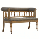 Augustus Multi Tweed  Hallway Bench by Lavishway | Benches & Storage Benches-58396