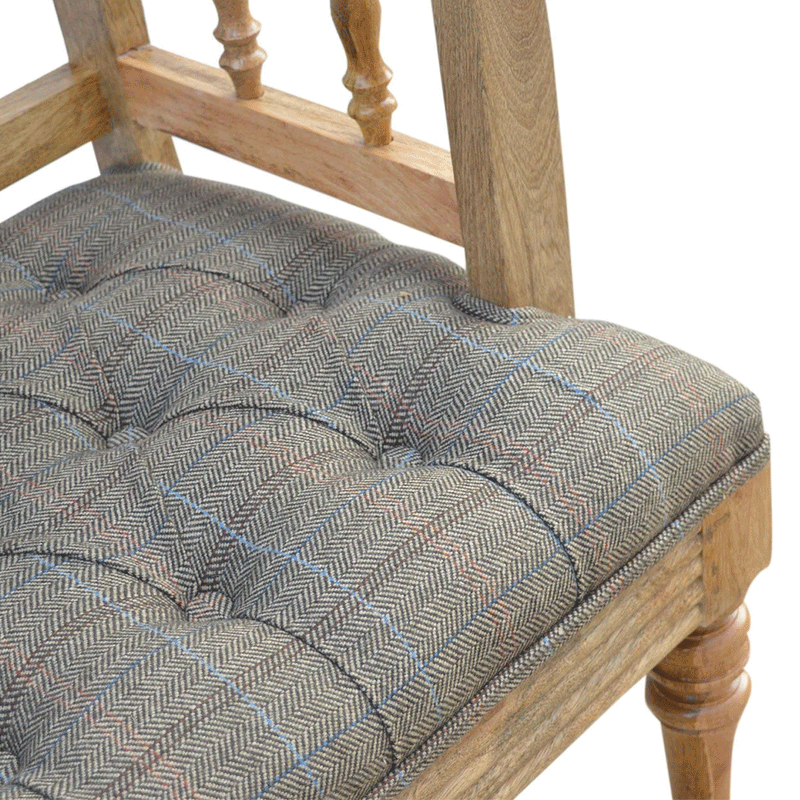 Augustus Multi Tweed  Hallway Bench by Lavishway | Benches & Storage Benches-58402