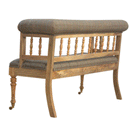Augustus Multi Tweed  Hallway Bench by Lavishway | Benches & Storage Benches-58401