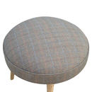 Augustus Upholstered Multi Tweed  Footstool by Lavishway | Footstool-58386