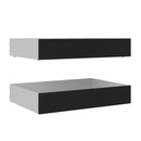 Naia Set of 2 Underbed Drawers in Black Matt by Lavishway | Bed Drawer-28621
