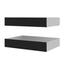 Naia Set of 2 Underbed Drawers in Black Matt by Lavishway | Bed Drawer-28622