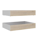 Naia Set of 2 Underbed Drawers in Oak by Lavishway | Bed Drawer-28617