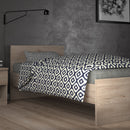 Naia Modern Oak Finish Wooden Bed
