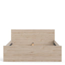 Naia Modern Oak Finish Wooden Bed