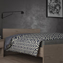 Naia Modern Oak Finish Wooden Bed