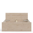 Naia Modern Oak Finish Wooden Bed