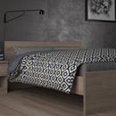 Naia Modern Oak Finish Wooden Bed