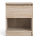 Naia Oak Finish 1 Drawer Bedside Cabinet