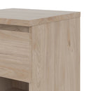 Naia Oak Finish 1 Drawer Bedside Cabinet