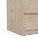 Naia Oak Finish Narrow Chest of 5 Drawers