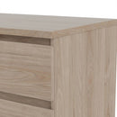 Naia Oak Finish Wood Wide 6 Chest Of Drawers