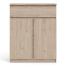 Naia Oak Finish Wooden 2 Doors Sideboard