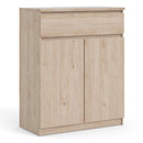 Naia Oak Finish Wooden 2 Doors Sideboard