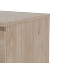Naia Oak Finish Wooden 3 Chest Of Drawers