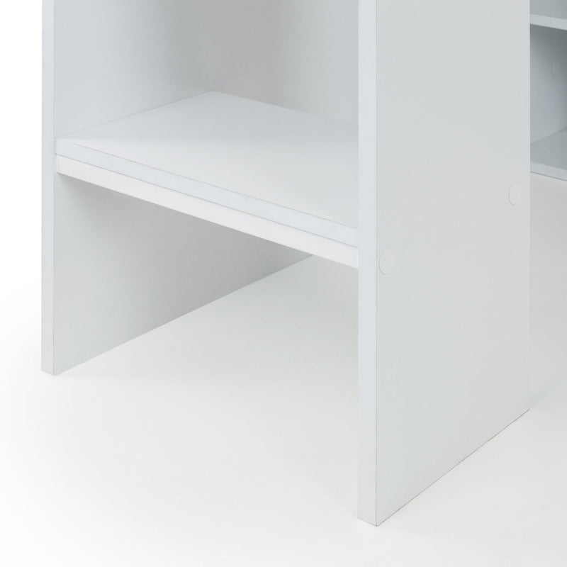 Nebula Wooden Gaming Bed With Desk by Lavishway | Wooden Beds-61418