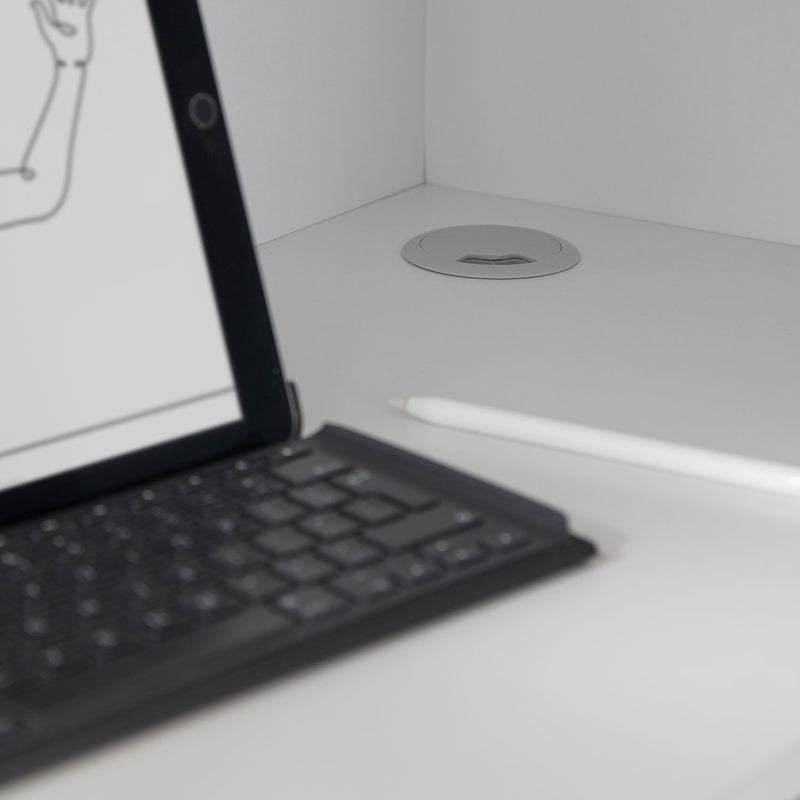 Nebula Wooden Gaming Bed With Desk by Lavishway | Wooden Beds-61431