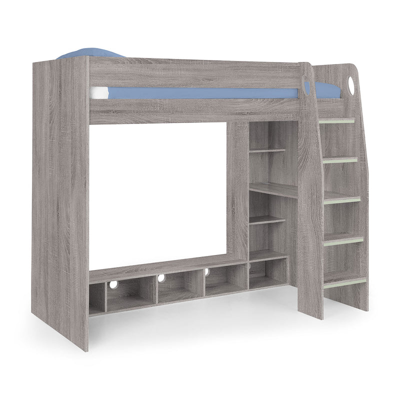 Nebula Wooden Gaming Bed With Desk by Lavishway | Wooden Beds-61411