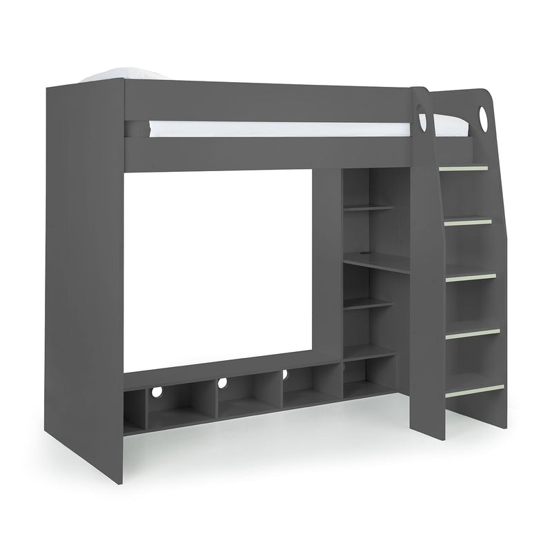 Nebula Wooden Gaming Bed With Desk by Lavishway | Wooden Beds-61410