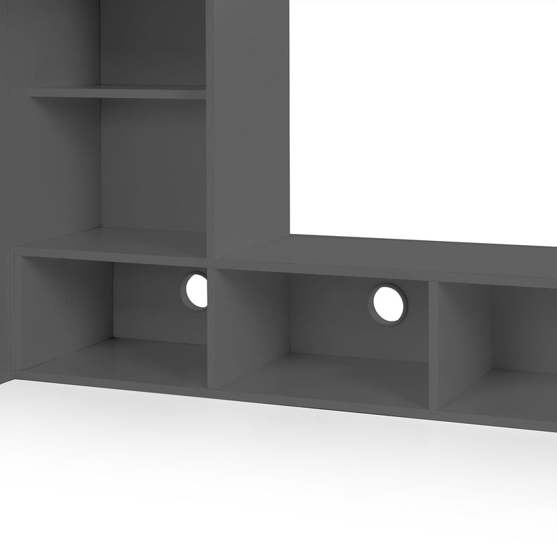 Nebula Wooden Gaming Bed With Desk by Lavishway | Wooden Beds-61422