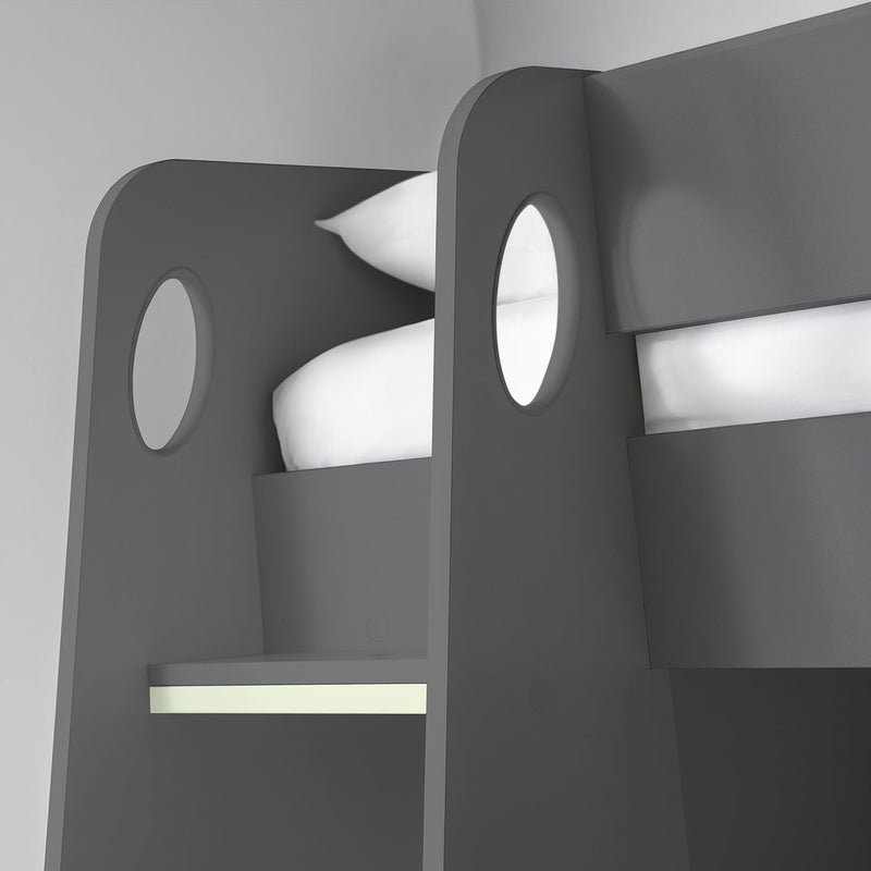 Nebula Wooden Gaming Bed With Desk by Lavishway | Wooden Beds-61425