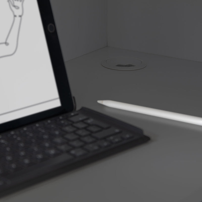 Nebula Wooden Gaming Bed With Desk by Lavishway | Wooden Beds-61429