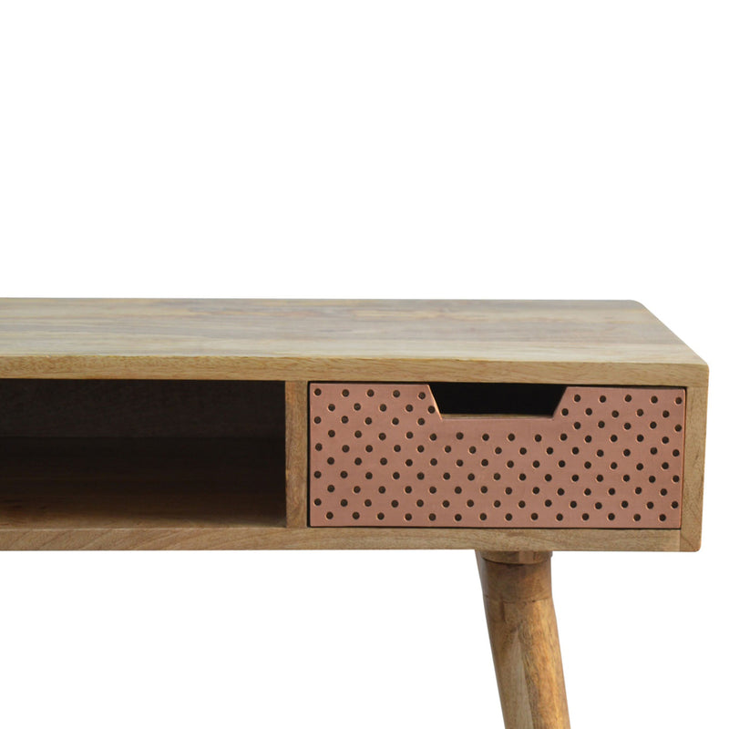 Neils Solid Wood Single Drawer Writing Desk by Lavishway | Reclaimed Wood Desks-57993